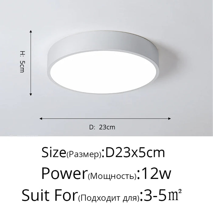 New Design LED Ceiling Light – Modern Corridor, Art Gallery & Balcony Lamp in White & Black