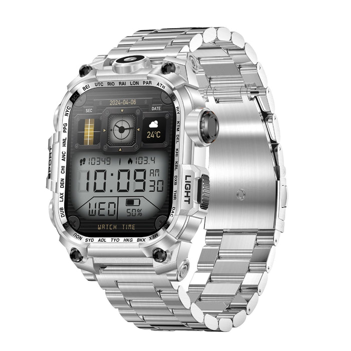 Sports Smart Watch – 2.01" HD Analog Display with Heart Rate & Blood Pressure Monitoring