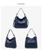Genuine Leather Shoulder Bag – Soft, Versatile Hobo with Ruched Design - Samanta Factory