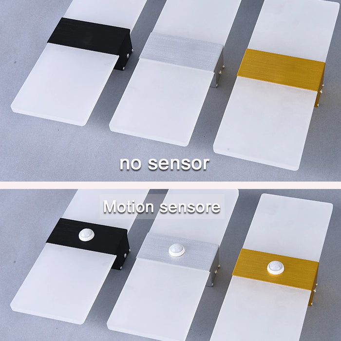 Modern LED Wall Light – 12W/18W, Up & Down Aluminum Lamp with PIR Motion Sensor for Indoor & Outdoor Use. - Samanta Factory