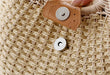 Women's Natural Rattan Handwoven Round Shell Handbag Top-handle Bag Summer Fashion Bohemia Female Casual Tote Clutch Beach Bag SF