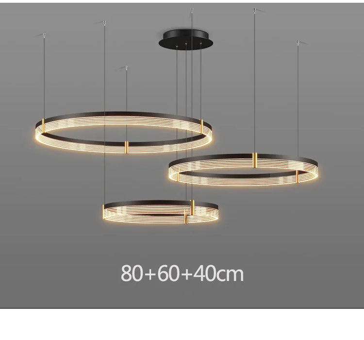 Stylish Nordic LED Pendant Light Fixture with Aluminum Frame & Long-Lasting LEDs - Samanta Factory