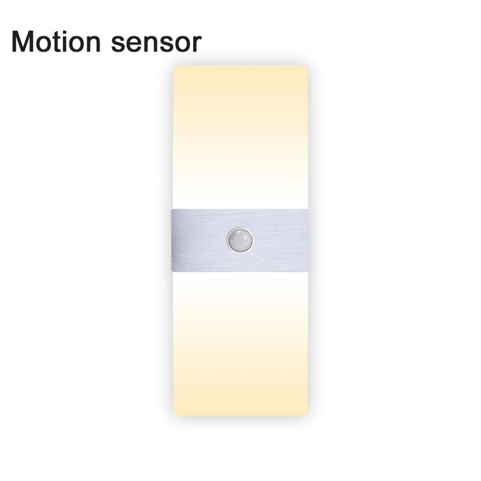 Modern LED Wall Light – 12W/18W, Up & Down Aluminum Lamp with PIR Motion Sensor for Indoor & Outdoor Use. - Samanta Factory