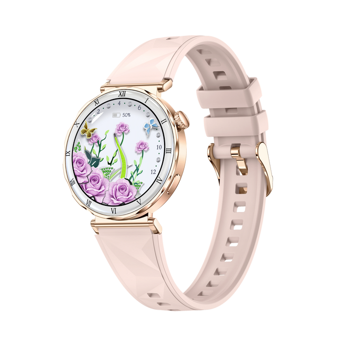 Women's Smart Watch – 1.19-Inch AMOLED Full Touch Screen & Sports Tracker