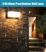 Extra Large LED Outdoor Wall Light – Waterproof IP65 with Radar Motion Sensor, 18W/40W Aluminum Lamp - Samanta Factory