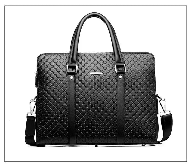 Men’s Laptop Briefcase – Double-Layer Business Shoulder Bag SF