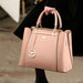 Women’s soft leather shoulder bag with tassel pendant – fashion tote handbag