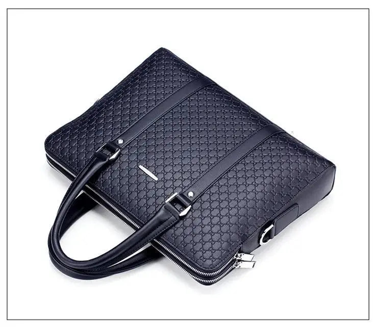 Men’s Laptop Briefcase – Double-Layer Business Shoulder Bag SF