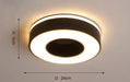 New Design LED Ceiling Light – Modern Corridor, Art Gallery & Balcony Lamp in White & Black - Samanta Factory