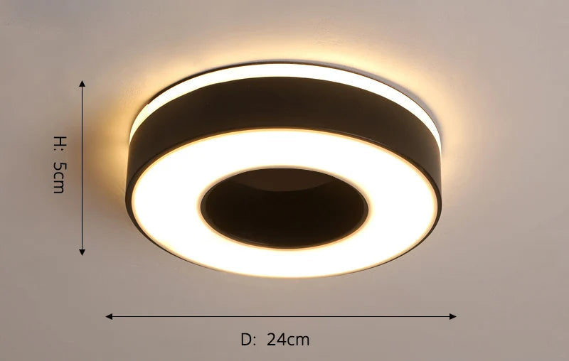 New Design LED Ceiling Light – Modern Corridor, Art Gallery & Balcony Lamp in White & Black - Samanta Factory