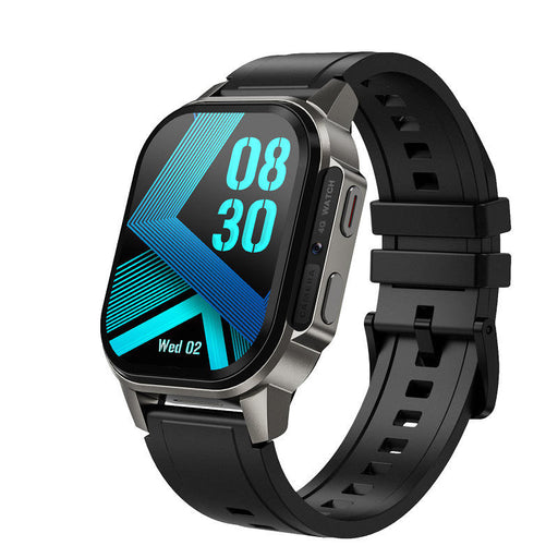Android smartwatch with 2.13-inch AMOLED square display, heart rate and blood oxygen monitoring, HRV, live body recognition, IP67 waterproof, and full Netcom connectivity