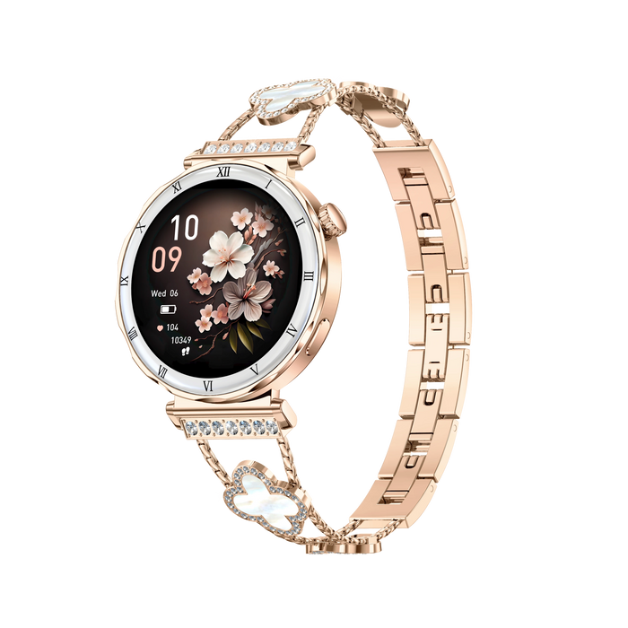 Women's Smart Watch – 1.19-Inch AMOLED Full Touch Screen & Sports Tracker
