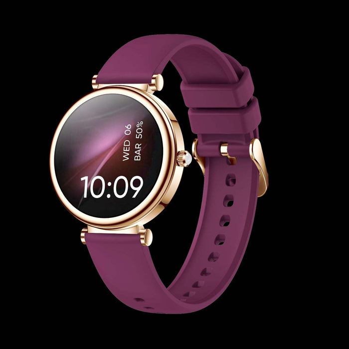 Women’s Smart Sports Watch – Wireless Charging & Call Reminder with Stainless Steel Band