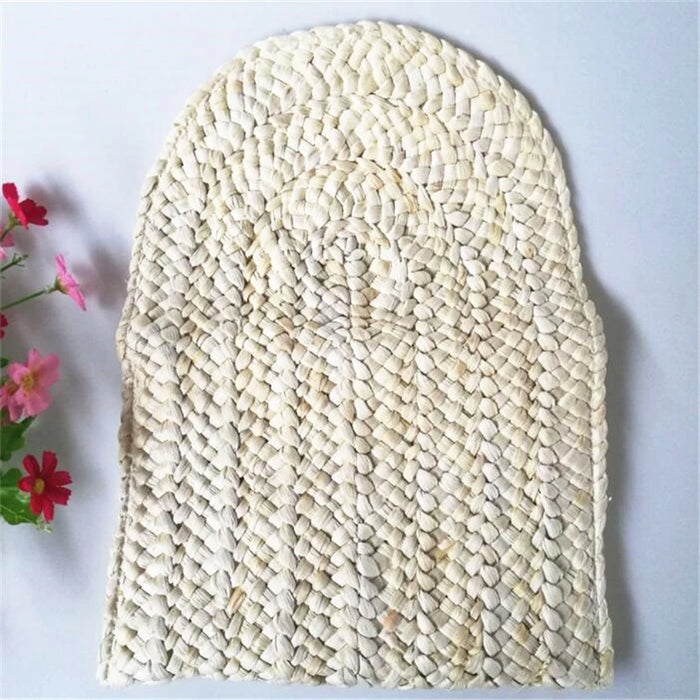 Boho Straw Flap Bag for Women – Hard Shell Woven Handbag for Summer Outings