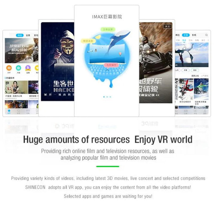 Virtual Reality Headset – Wireless IMAX-Style 3D Viewing SF