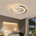 Modern Black LED Ceiling Light – Metal & Acrylic Surface-Mounted Fixture - Samanta Factory