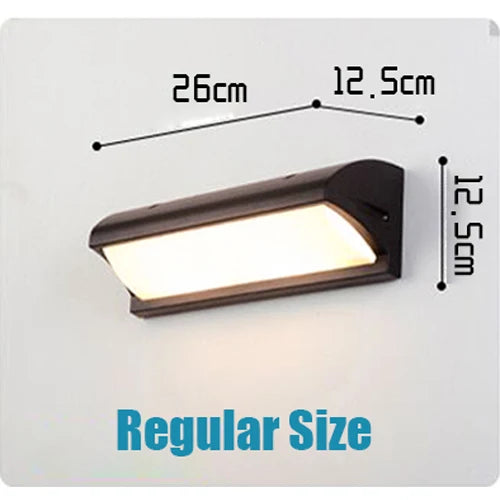 Extra Large LED Outdoor Wall Light – Waterproof IP65 with Radar Motion Sensor, 18W/40W Aluminum Lamp - Samanta Factory