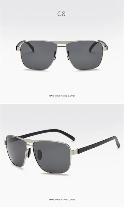 Myopia Reading Glasses for Men – Custom Prescription Alloy Frame with Polarized Lenses