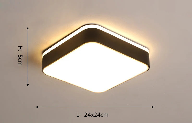 New Design LED Ceiling Light – Modern Corridor, Art Gallery & Balcony Lamp in White & Black - Samanta Factory