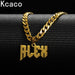 Custom Name Necklace – Hip Hop personalized Pendant Chain for Boys SF