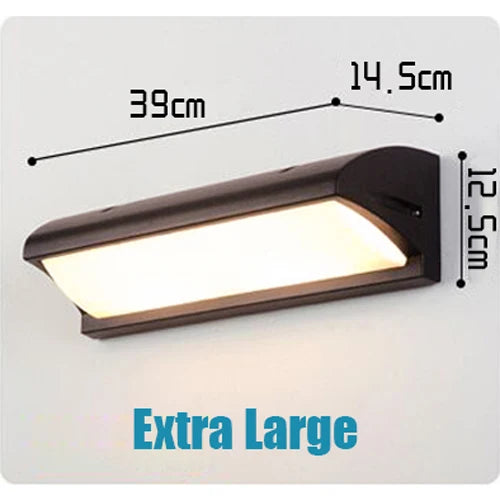 Extra Large LED Outdoor Wall Light – Waterproof IP65 with Radar Motion Sensor, 18W/40W Aluminum Lamp - Samanta Factory