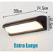 Extra Large LED Outdoor Wall Light – Waterproof IP65 with Radar Motion Sensor, 18W/40W Aluminum Lamp - Samanta Factory