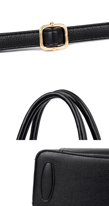 Women’s Shoulder Bag – Soft Leather Tote with Tassel Pendant - Samanta Factory