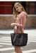 Genuine Leather Casual Tote – Soft, Versatile Design for Women - Samanta Factory
