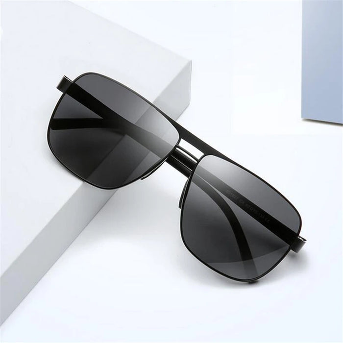 Myopia Reading Glasses for Men – Custom Prescription Alloy Frame with Polarized Lenses