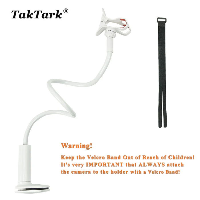 Universal Baby Monitor Camera Holder – Adjustable Long Arm Mount for Crib or Bed