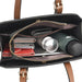 Women’s Leather Handbag – Vintage Casual Tote with Zipper & Hasp Closure - Samanta Factory