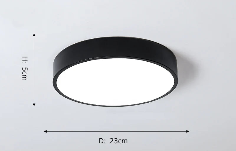 New Design LED Ceiling Light – Modern Corridor, Art Gallery & Balcony Lamp in White & Black - Samanta Factory