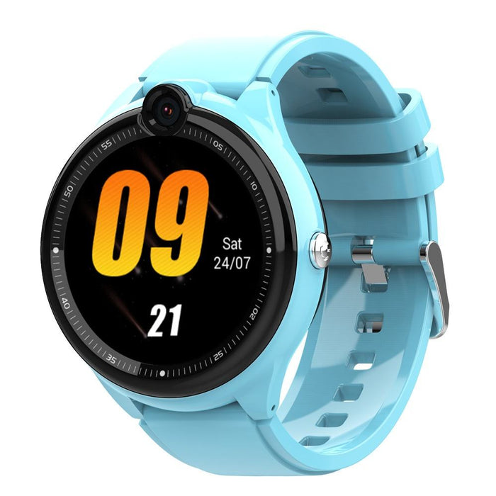 Kids 4G Android Smartwatch with Remote Selfie, Voice Assistant, and Round Waterproof Design