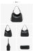 Genuine Leather Shoulder Bag – Soft, Versatile Hobo with Ruched Design - Samanta Factory
