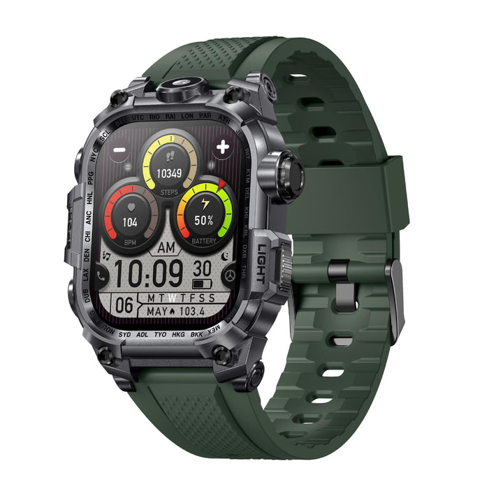 Sports Smart Watch – 2.01" HD Analog Display with Heart Rate & Blood Pressure Monitoring