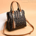 Women’s PU Leather Tote Handbag – Large Capacity Letter Design Tassel Shoulder Bag SF