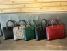 Leather Laptop Briefcase – Stylish Multi-Use Work Bag for Women SF