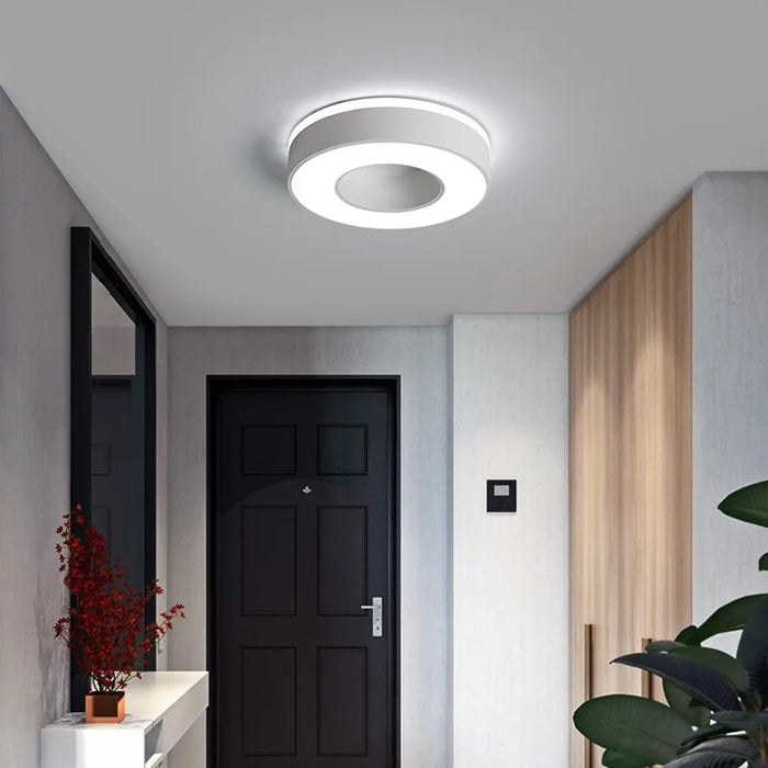 New Design LED Ceiling Light – Modern Corridor, Art Gallery & Balcony Lamp in White & Black