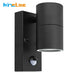 PIR Motion Sensor LED Wall Light – Stainless Steel, Waterproof IP44 Outdoor Lamp - Samanta Factory