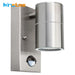 PIR Motion Sensor LED Wall Light – Stainless Steel, Waterproof IP44 Outdoor Lamp - Samanta Factory
