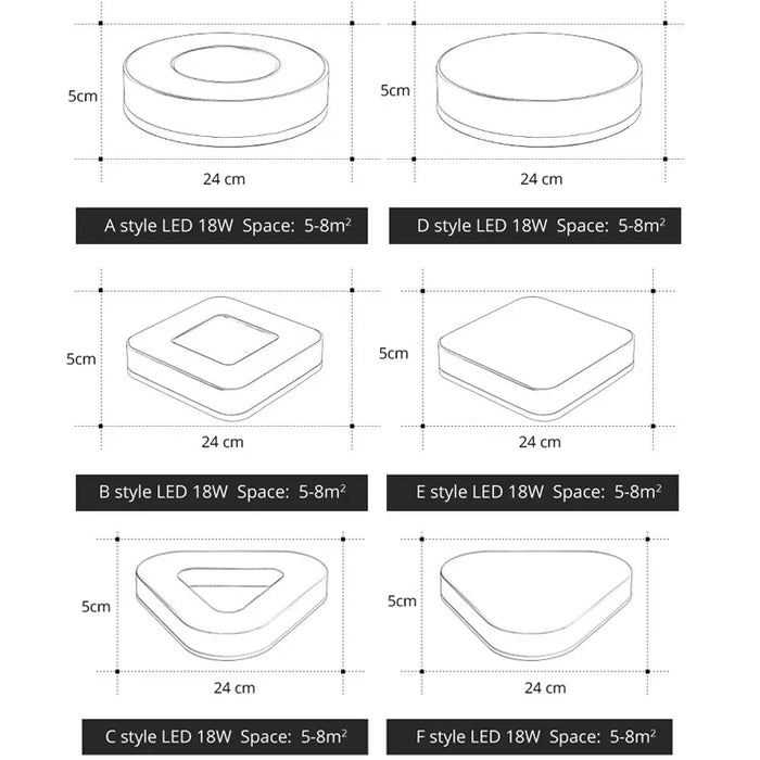 New Design LED Ceiling Light – Modern Corridor, Art Gallery & Balcony Lamp in White & Black