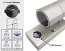 PIR Motion Sensor LED Wall Light – Stainless Steel, Waterproof IP44 Outdoor Lamp - Samanta Factory