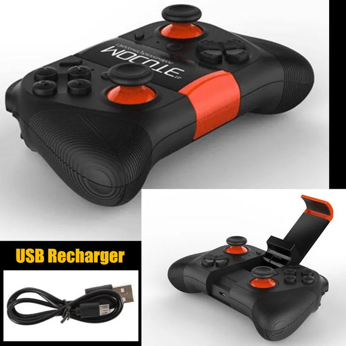 Wireless virtual reality headset with built-in Bluetooth headphones for smartphone 3D viewing

