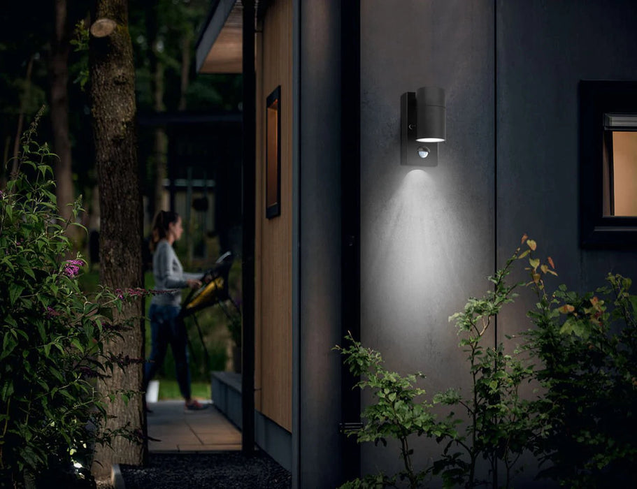 PIR Motion Sensor LED Wall Light – Stainless Steel, Waterproof IP44 Outdoor Lamp - Samanta Factory
