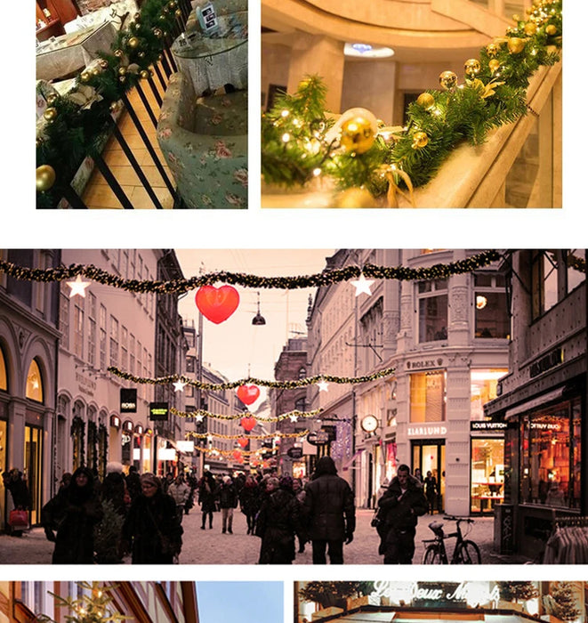 LED Christmas Wreath – Flexible Light-Up Garland for Home Décor