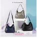 Genuine Leather Shoulder Bag – Soft, Versatile Hobo with Ruched Design - Samanta Factory