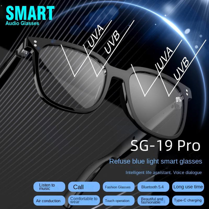 Foldable Smart Glasses – Bluetooth Voice Call & Touch Control - Samanta Factory