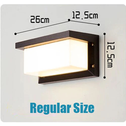 Extra Large LED Outdoor Wall Light – Waterproof IP65 with Radar Motion Sensor, 18W/40W Aluminum Lamp - Samanta Factory