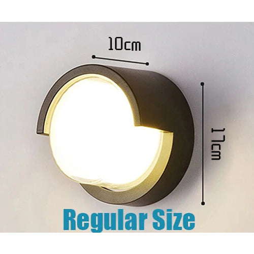 Extra Large LED Outdoor Wall Light – Waterproof IP65 with Radar Motion Sensor, 18W/40W Aluminum Lamp - Samanta Factory