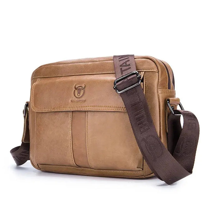 Leather Business Shoulder Bag – Soft Men’s Work Messenger Bag SF